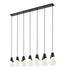 Z-Lite - 828P7-7L-MB - Seven Light Linear Chandelier - Aimie - Matte Black