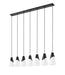 Z-Lite - 828P7-7L-MB - Seven Light Linear Chandelier - Aimie - Matte Black