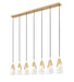 Z-Lite - 828P7-7L-MGLD - Seven Light Linear Chandelier - Aimie - Modern Gold