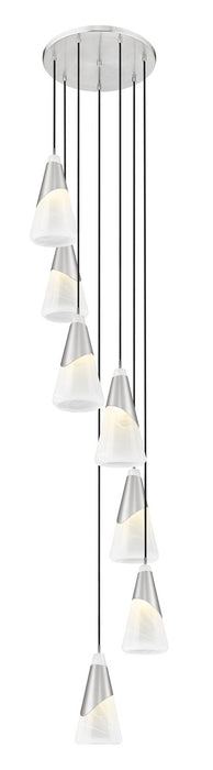 Z-Lite - 828P7-7R-BN - Seven Light Chandelier - Aimie - Brushed Nickel