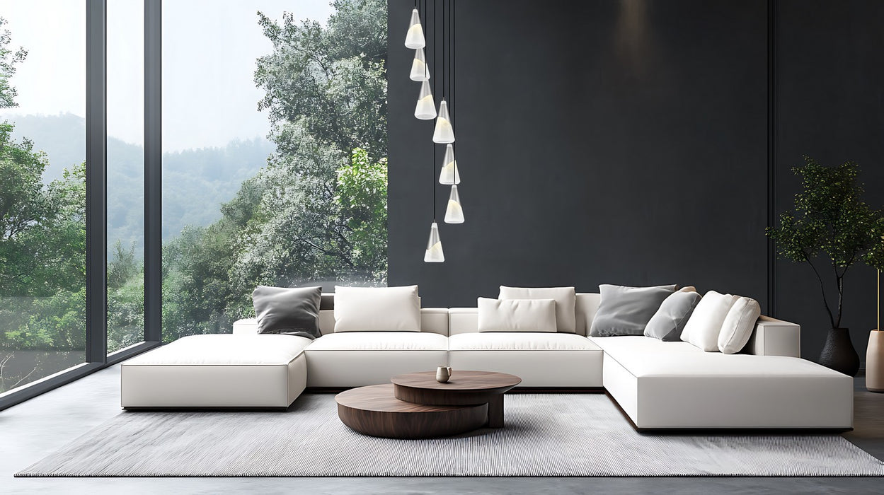 Z-Lite - 828P7-7R-BN - Seven Light Chandelier - Aimie - Brushed Nickel