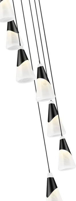 Z-Lite - 828P7-7R-MB - Seven Light Chandelier - Aimie - Matte Black