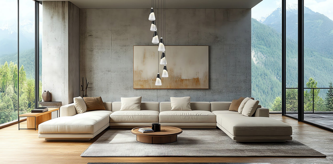 Z-Lite - 828P7-7R-MB - Seven Light Chandelier - Aimie - Matte Black