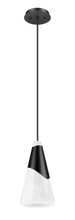 Z-Lite - 828P7-MB - One Light Pendant - Aimie - Matte Black