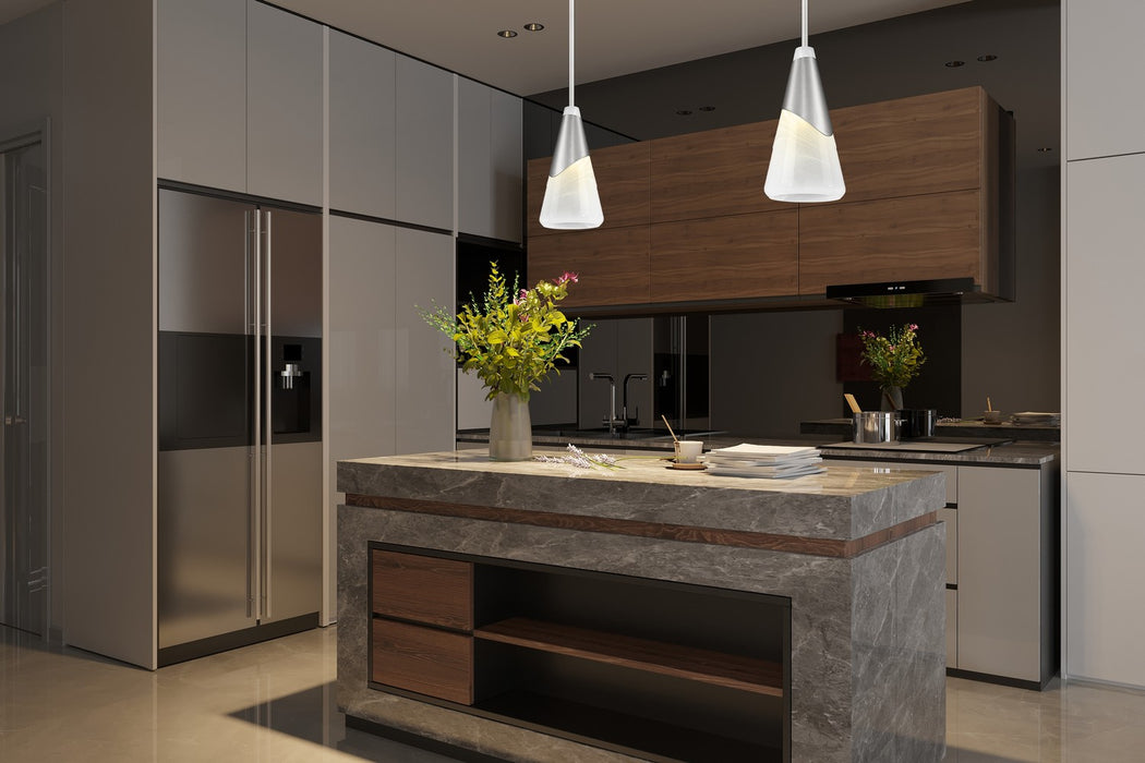 Z-Lite - 828P7-ROD-BN - One Light Pendant - Aimie - Brushed Nickel