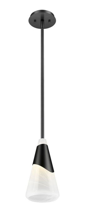 Z-Lite - 828P7-ROD-MB - One Light Pendant - Aimie - Matte Black
