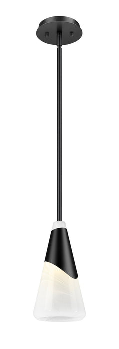 Z-Lite - 828P7-ROD-MB - One Light Pendant - Aimie - Matte Black