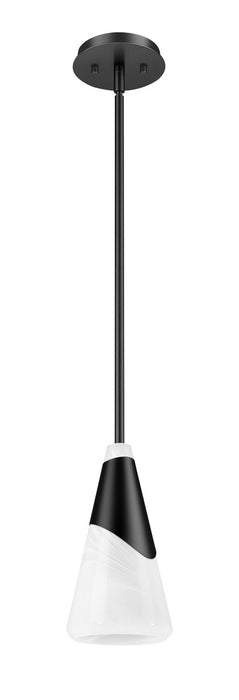 Z-Lite - 828P7-ROD-MB - One Light Pendant - Aimie - Matte Black