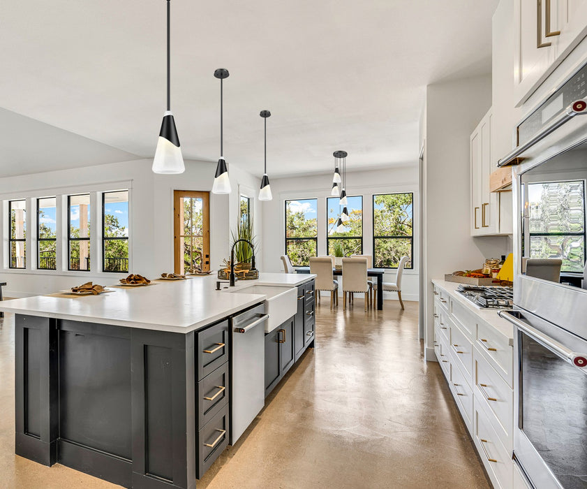 Z-Lite - 828P7-ROD-MB - One Light Pendant - Aimie - Matte Black