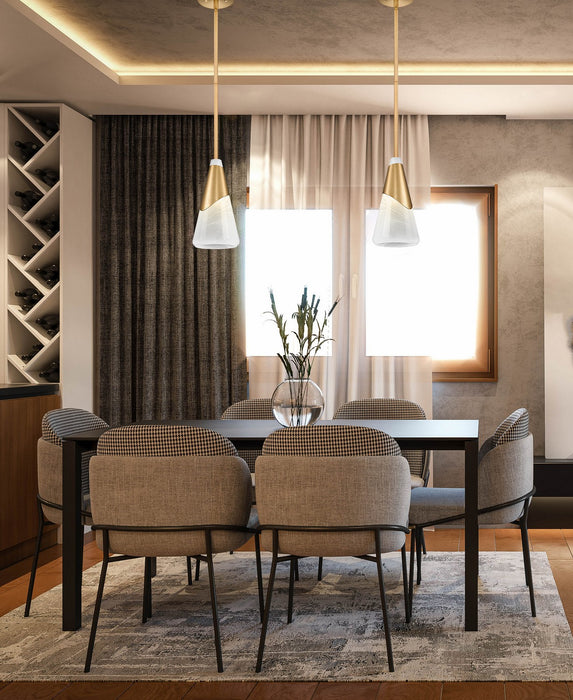 Z-Lite - 828P7-ROD-MGLD - One Light Pendant - Aimie - Modern Gold