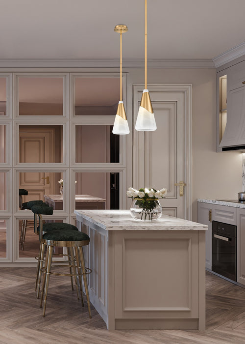 Z-Lite - 828P7-ROD-MGLD - One Light Pendant - Aimie - Modern Gold