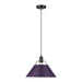 Golden - 3306-L BLK-EP - One Light Pendant - Orwell - Matte Black