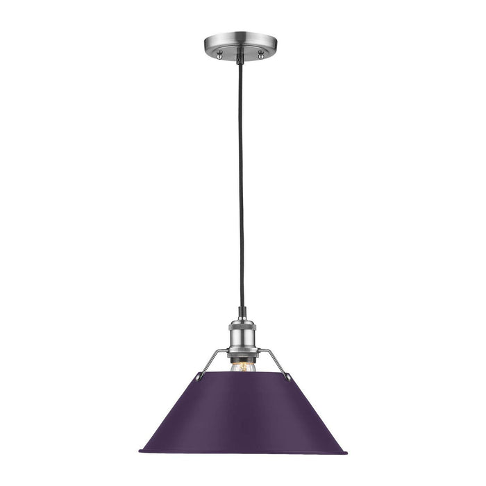 Golden - 3306-L PW-EP - One Light Pendant - Orwell - Pewter