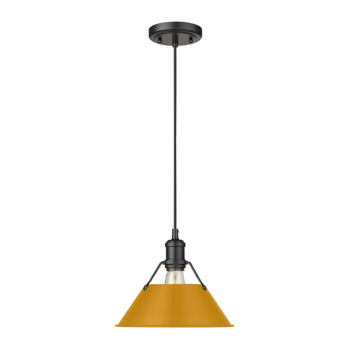 Golden - 3306-M BLK-AY - One Light Pendant - Orwell - Matte Black