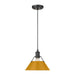 Golden - 3306-M BLK-AY - One Light Pendant - Orwell - Matte Black