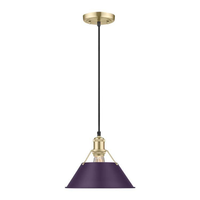 Golden - 3306-M BCB-EP - One Light Pendant - Orwell - Brushed Champagne Brass