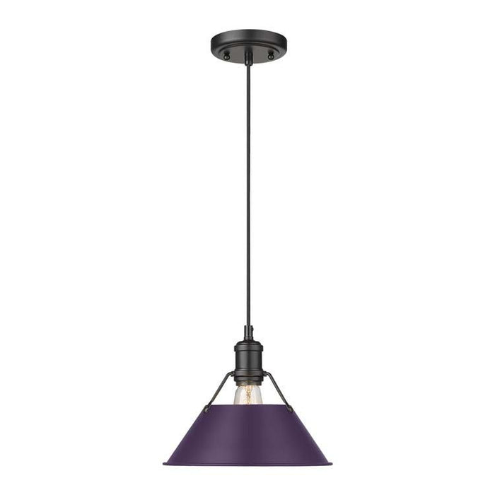 Golden - 3306-M BLK-EP - One Light Pendant - Orwell - Matte Black