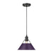 Golden - 3306-M BLK-EP - One Light Pendant - Orwell - Matte Black