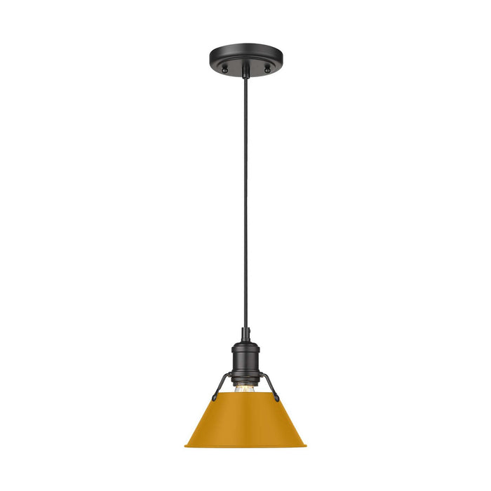Golden - 3306-S BLK-AY - One Light Pendant - Orwell - Matte Black