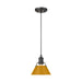 Golden - 3306-S BLK-AY - One Light Pendant - Orwell - Matte Black