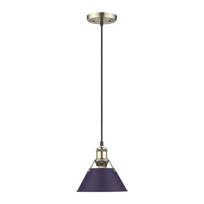 Golden - 3306-S AB-EP - One Light Pendant - Orwell - Aged Brass