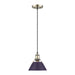 Golden - 3306-S AB-EP - One Light Pendant - Orwell - Aged Brass