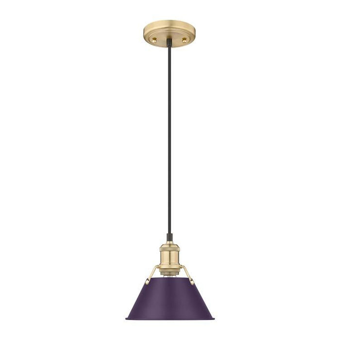 Golden - 3306-S BCB-EP - One Light Pendant - Orwell - Brushed Champagne Brass