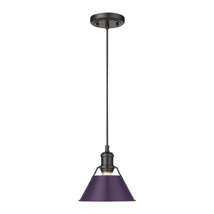 Golden - 3306-S BLK-EP - One Light Pendant - Orwell - Matte Black