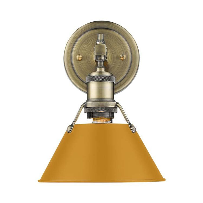 Golden - 3306-BA1 AB-AY - One Light Bath Vanity - Orwell - Aged Brass