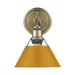 Golden - 3306-BA1 AB-AY - One Light Bath Vanity - Orwell - Aged Brass