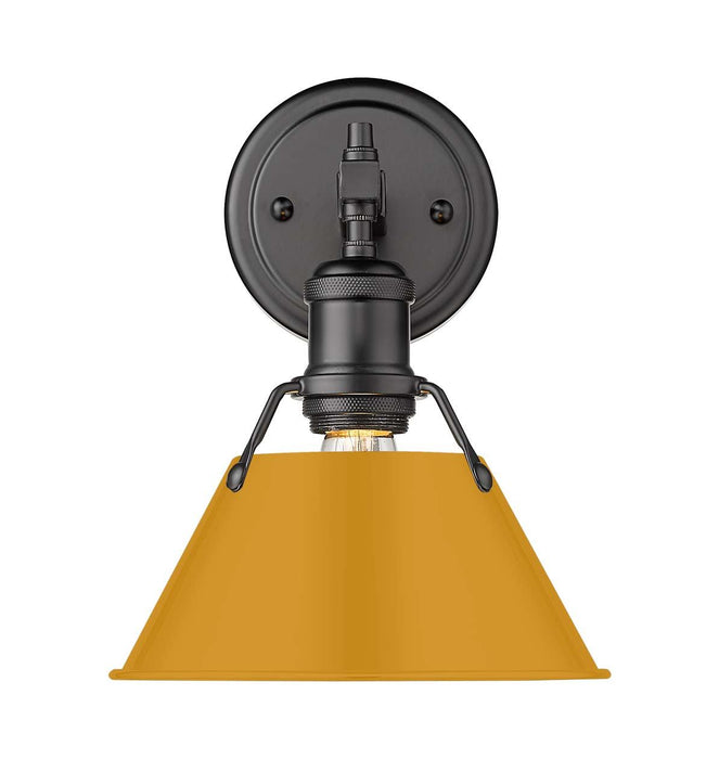 Golden - 3306-BA1 BLK-AY - One Light Bath Vanity - Orwell - Matte Black