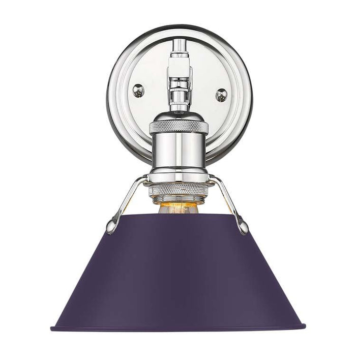 Golden - 3306-BA1 CH-EP - One Light Bath Vanity - Orwell - Chrome