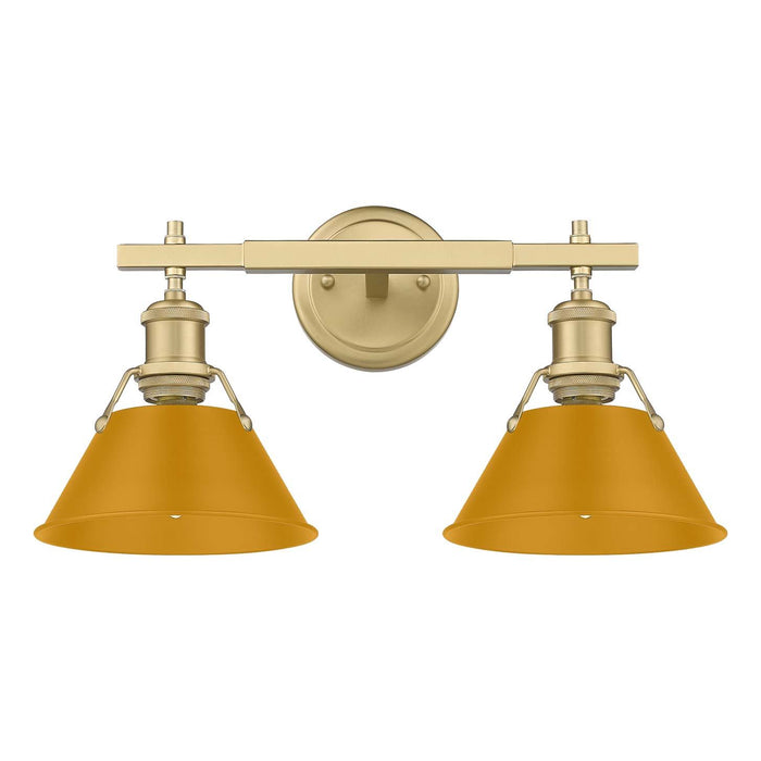 Golden - 3306-BA2 BCB-AY - Two Light Vanity - Orwell - Brushed Champagne Brass
