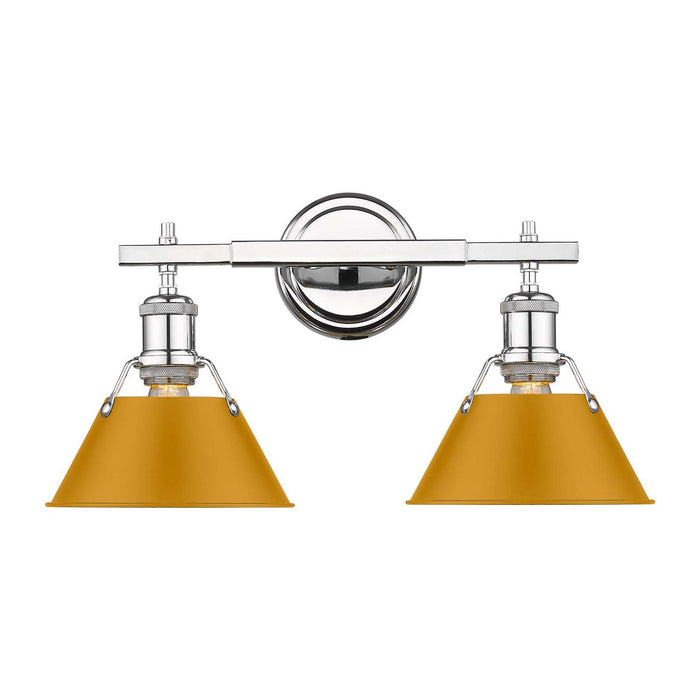 Golden - 3306-BA2 CH-AY - Two Light Vanity - Orwell - Chrome