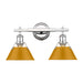 Golden - 3306-BA2 CH-AY - Two Light Vanity - Orwell - Chrome