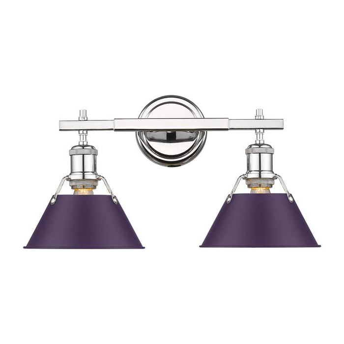 Golden - 3306-BA2 CH-EP - Two Light Vanity - Orwell - Chrome