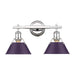 Golden - 3306-BA2 CH-EP - Two Light Vanity - Orwell - Chrome