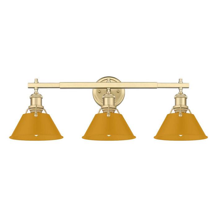 Golden - 3306-BA3 BCB-AY - Three Light Vanity - Orwell - Brushed Champagne Brass