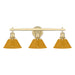 Golden - 3306-BA3 BCB-AY - Three Light Vanity - Orwell - Brushed Champagne Brass