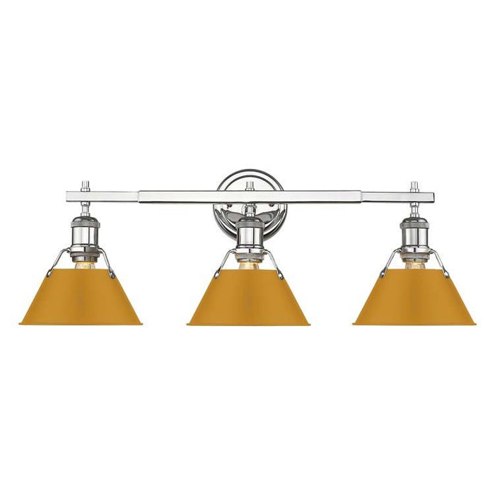 Golden - 3306-BA3 CH-AY - Three Light Vanity - Orwell - Chrome