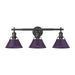 Golden - 3306-BA3 BLK-EP - Three Light Vanity - Orwell - Matte Black
