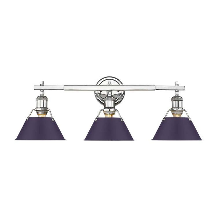 Golden - 3306-BA3 CH-EP - Three Light Vanity - Orwell - Chrome