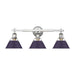 Golden - 3306-BA3 CH-EP - Three Light Vanity - Orwell - Chrome