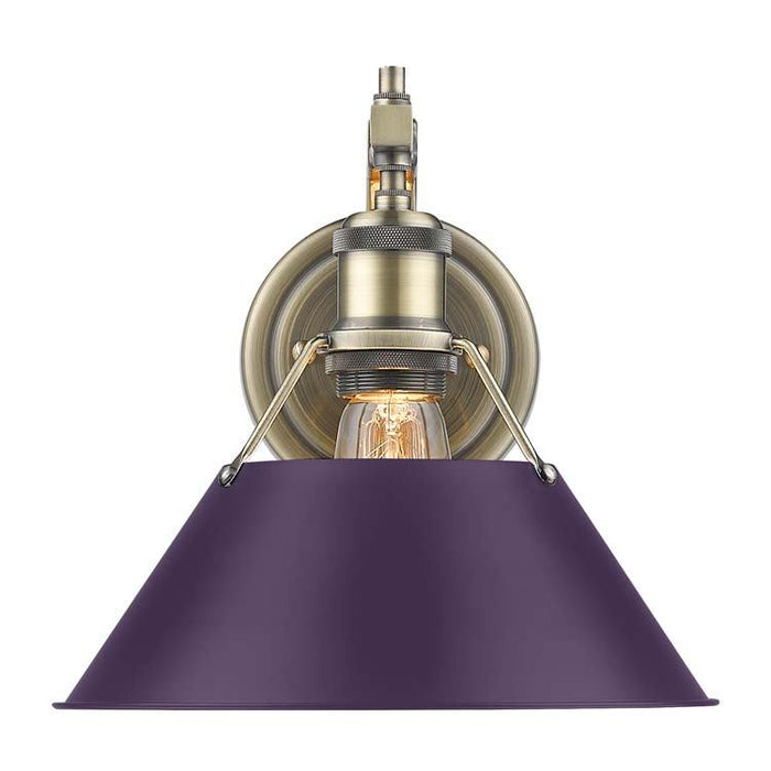 Golden - 3306-1W AB-EP - One Light Wall Sconce - Orwell - Aged Brass