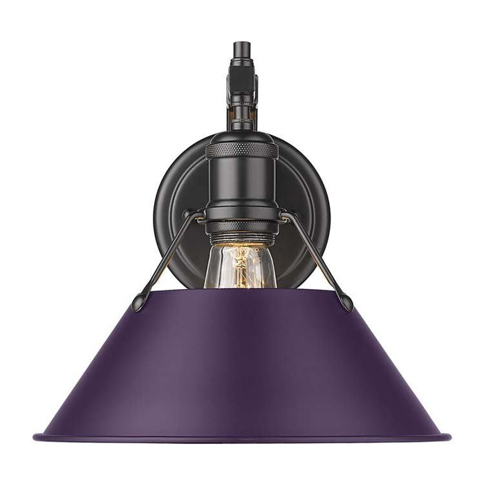 Golden - 3306-1W BLK-EP - One Light Wall Sconce - Orwell - Matte Black
