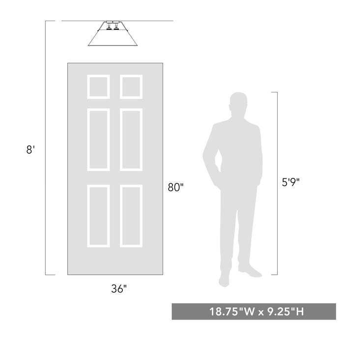 Golden - 3306-3FM AB-AY - Three Light Flush Mount - Orwell - Aged Brass