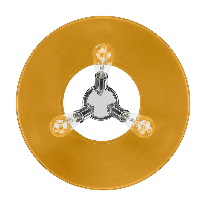 Golden - 3306-3FM CH-AY - Three Light Flush Mount - Orwell - Chrome