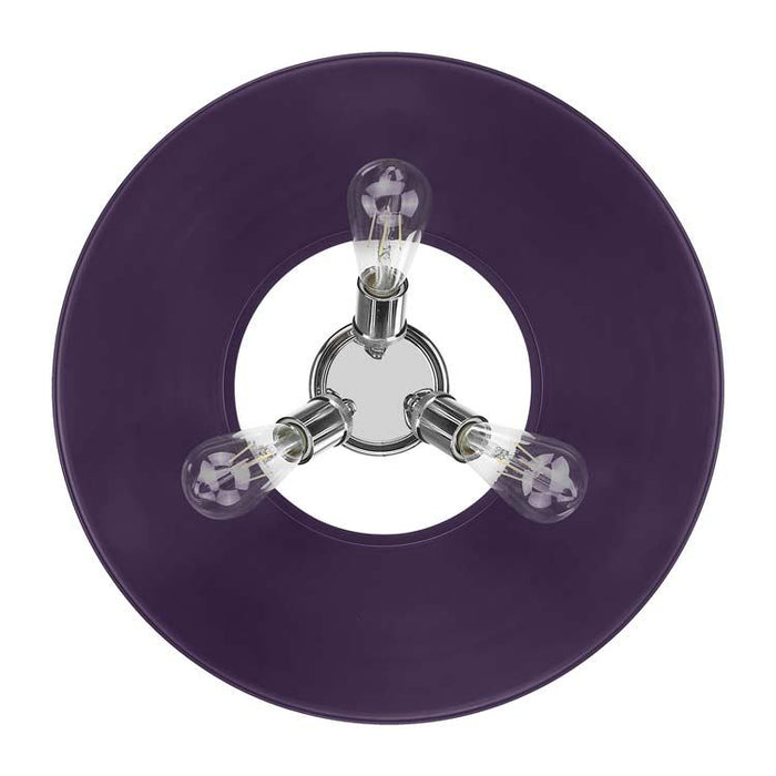 Golden - 3306-3FM CH-EP - Three Light Flush Mount - Orwell - Chrome