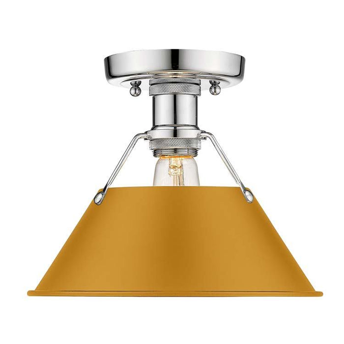 Golden - 3306-FM CH-AY - One Light Flush Mount - Orwell - Chrome