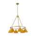 Golden - 3306-6 BCB-AY - Six Light Chandelier - Orwell - Brushed Champagne Brass